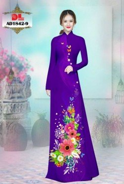 Vải áo dài hoa cúc 1842 AD 1842