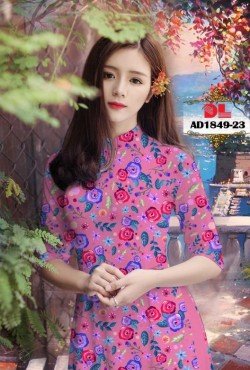 Vải áo dài hoa nguyên áo 1849 AD 1849