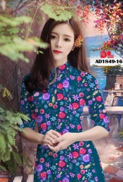 Vải áo dài hoa nguyên áo 1849 AD 1849