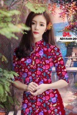 Vải áo dài hoa nguyên áo 1849 AD 1849
