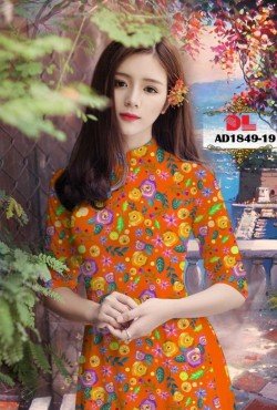 Vải áo dài hoa nguyên áo 1849 AD 1849