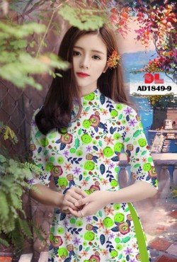 Vải áo dài hoa nguyên áo 1849 AD 1849