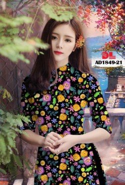 Vải áo dài hoa nguyên áo 1849 AD 1849