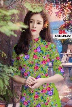Vải áo dài hoa nguyên áo 1849 AD 1849