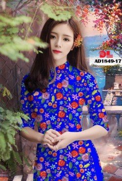 Vải áo dài hoa nguyên áo 1849 AD 1849