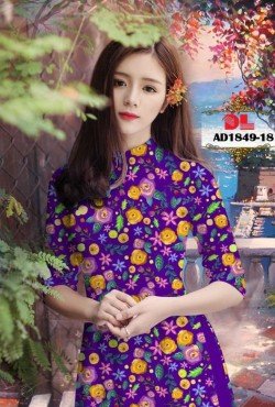 Vải áo dài hoa nguyên áo 1849 AD 1849