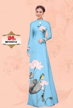 Vải áo dài hoa sen 1857 AD 1857