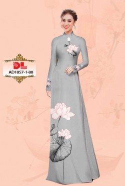 Vải áo dài hoa sen 1857 AD 1857