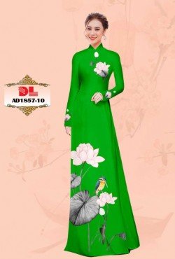 Vải áo dài hoa sen 1857 AD 1857
