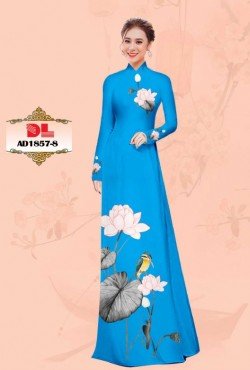 Vải áo dài hoa sen 1857 AD 1857