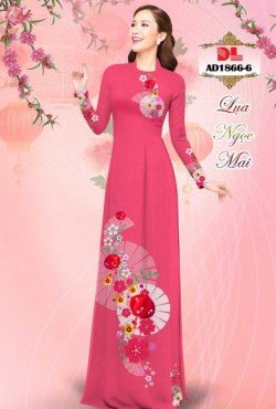 Vải áo dài lập thể hoa văn 1866 AD 1866