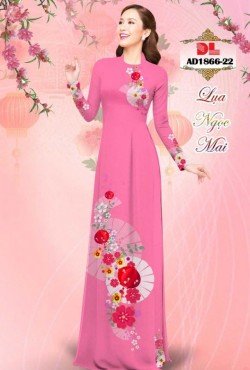 Vải áo dài lập thể hoa văn 1866 AD 1866