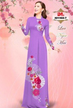 Vải áo dài lập thể hoa văn 1866 AD 1866