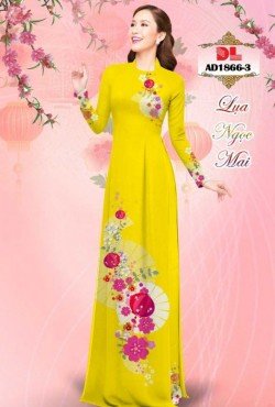 Vải áo dài lập thể hoa văn 1866 AD 1866