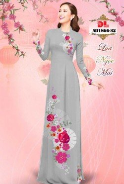 Vải áo dài lập thể hoa văn 1866 AD 1866