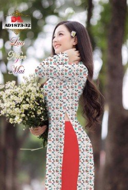 Vải áo dài hoa nhí 1873 AD 1873