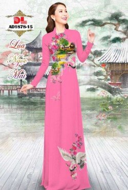 Vải áo dài hoa hồng 1878 AD 1878
