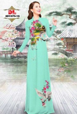 Vải áo dài hoa hồng 1878 AD 1878