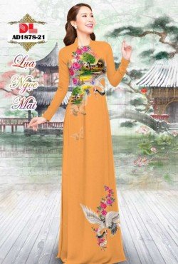Vải áo dài hoa hồng 1878 AD 1878