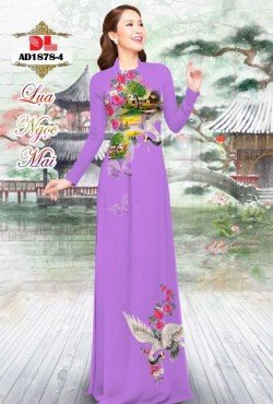 Vải áo dài hoa hồng 1878 AD 1878