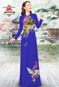 Vải áo dài hoa hồng 1878 AD 1878