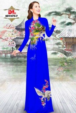 Vải áo dài hoa hồng 1878 AD 1878
