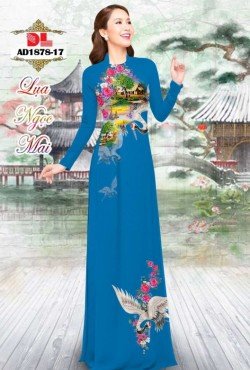 Vải áo dài hoa hồng 1878 AD 1878