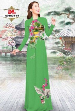Vải áo dài hoa hồng 1878 AD 1878