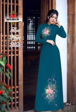Vải áo dài hoa 1881 AD 1881