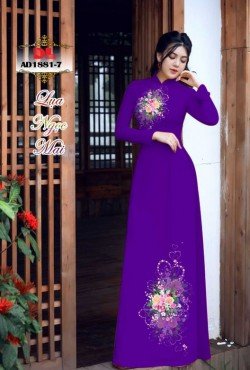 Vải áo dài hoa 1881 AD 1881