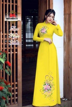 Vải áo dài hoa 1881 AD 1881