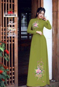 Vải áo dài hoa 1881 AD 1881