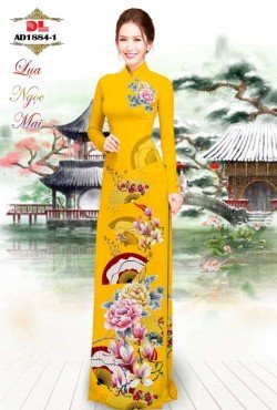 Vải áo dài hoa 1884 AD 1884