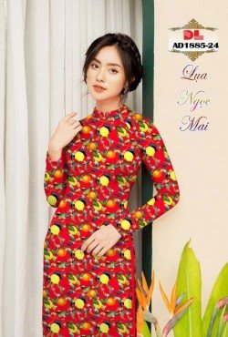 Vải áo dài hoa nguyên áo 1885 AD 1885