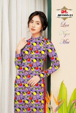 Vải áo dài hoa nguyên áo 1885 AD 1885