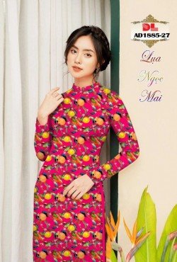 Vải áo dài hoa nguyên áo 1885 AD 1885