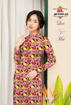 Vải áo dài hoa nguyên áo 1885 AD 1885