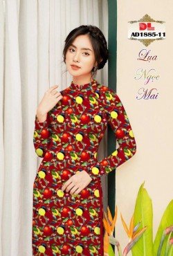 Vải áo dài hoa nguyên áo 1885 AD 1885