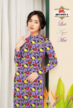 Vải áo dài hoa nguyên áo 1885 AD 1885