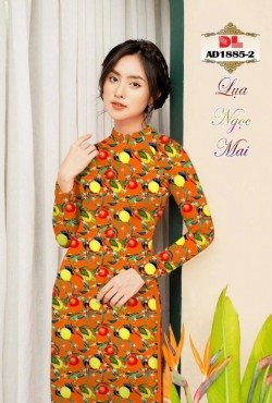 Vải áo dài hoa nguyên áo 1885 AD 1885