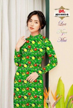 Vải áo dài hoa nguyên áo 1885 AD 1885