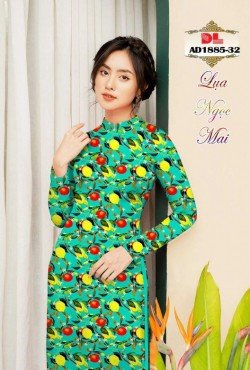 Vải áo dài hoa nguyên áo 1885 AD 1885