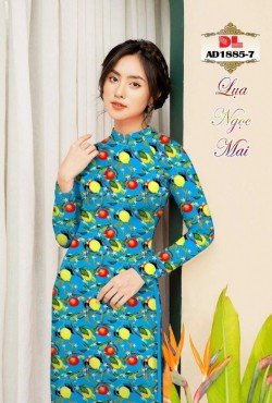 Vải áo dài hoa nguyên áo 1885 AD 1885