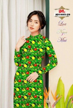 Vải áo dài hoa nguyên áo 1885 AD 1885