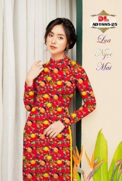 Vải áo dài hoa nguyên áo 1885 AD 1885