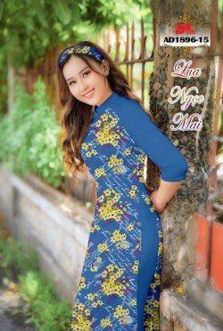 Vải áo dài hoa nguyên áo 1896 AD 1896