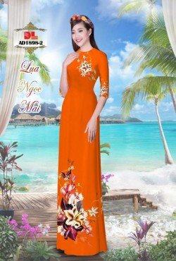 Vải áo dài hoa ly 1898 AD 1898