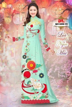 Vải áo dài lập thể hoa văn 1899 AD 1899