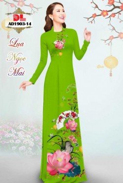 Vải áo dài hoa sen 1903 AD 1903