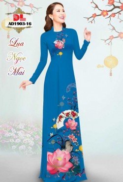 Vải áo dài hoa sen 1903 AD 1903